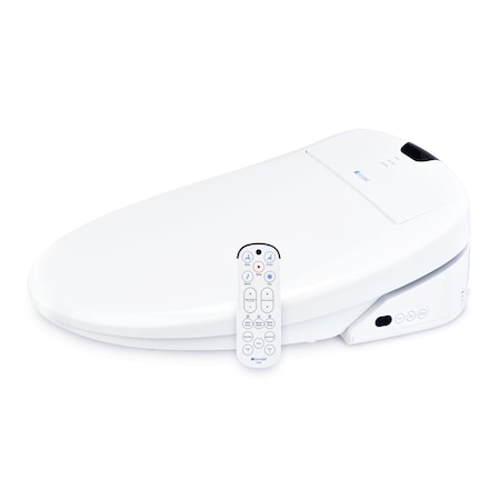Brondell Swash 1400 Luxury Bidet Toilet Seat-Round, White S1400-RW
